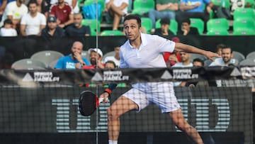 El argentino Fernando Belasteguín en un partido de 2023.