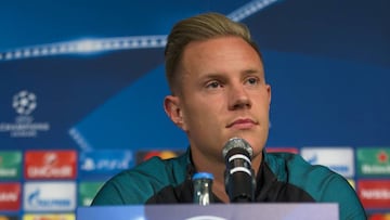 27-09-16 MÃNCHENGLADBACH
BORUSSIA PARK STADIUM
RUEDA DE PRENSA MARC- ANDRE TER STEGEN
FOTO FERNANDO ZUERAS