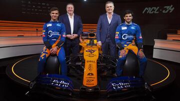 14/02/19 FORMULA 1 F1 FORMULA UNO MCLAREN PRESENTACION COCHE MONOPLAZA MCL34 PARA LA TEMPORADA 2019
Lando Norris Carlos Sainz