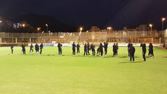 Las jugadoras de hockey hierba femenino. 