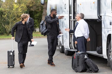 Rüdiger y Modric a la llegada. 