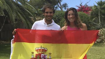 Rafael Nadal y Garbi&ntilde;e Muguruza. 