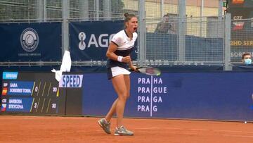 Gran remontada de Sorribes: de un 0-5 a barrer a Strycova