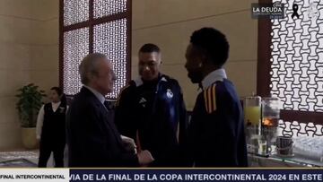 El gesto de Florentino con Mbappé y Vinicius al saludarles que se hará viral