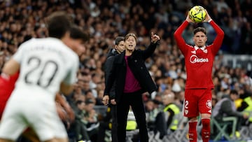 Almeyda, en el Bernabéu.