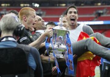 Las imágenes del Wigan campeón de la FA Cup