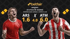 Arsenal vs. Atlético de Madrid: horario, dónde ver, pronósticos y clasificación