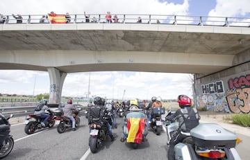 El homenaje motero al Maestro Ángel Nieto en Madrid