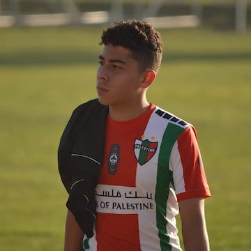 Levit Béjar, en su etapa como jugador de Palestino.