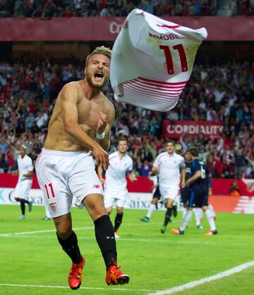 El jugador italiano lleg車 al equipo hispalense el verano de 2015, pero fue cedido al Torino en el mercado de invierno. En total jug車 15 partidos y anot車 4 goles.