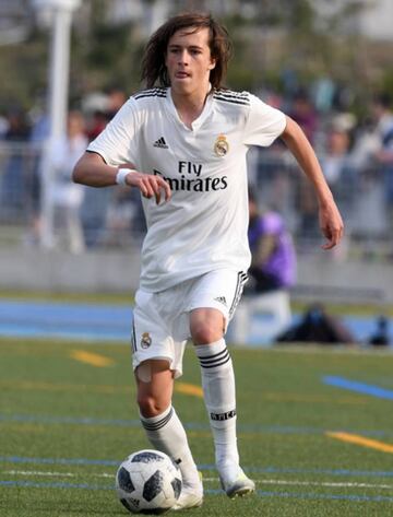 Álvaro, en su etapa con el Juvenil en el Real Madrid.