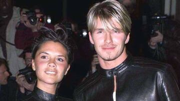 David y Victoria Beckham durante su presencia en un acto p&uacute;blico en el a&ntilde;o 1999