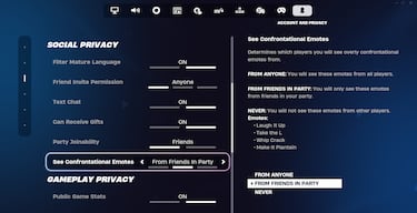 Fortnite added a way to censor “confrontational” emotes