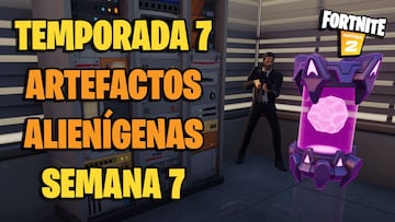 Fortnite: dónde están los artefactos alienígenas de la Semana 7 de la Temporada 7