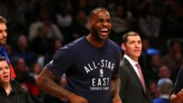 LeBron James, durante el pasado All Star.