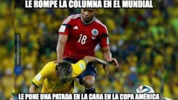 Los memes que se rien de Brasil y Neymar tras el triunfo de Colombia