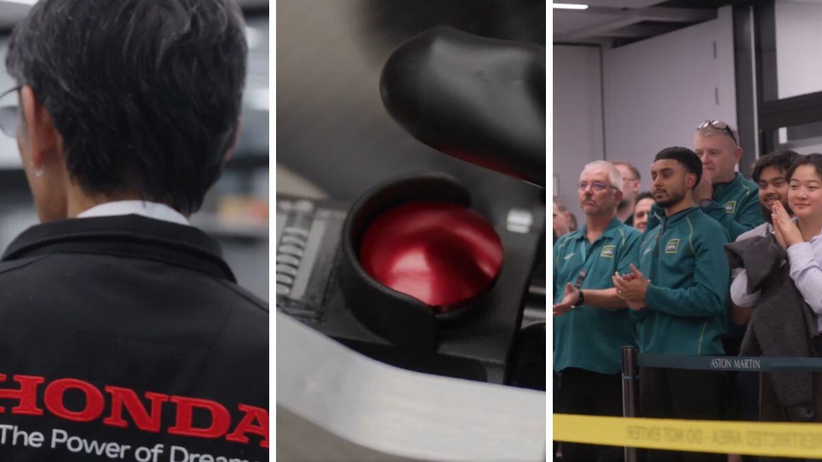 Encendido del Aston Martin AMR26.