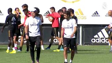 James, Brahim, Marcelo... el Real Madrid se entrena con el Castilla