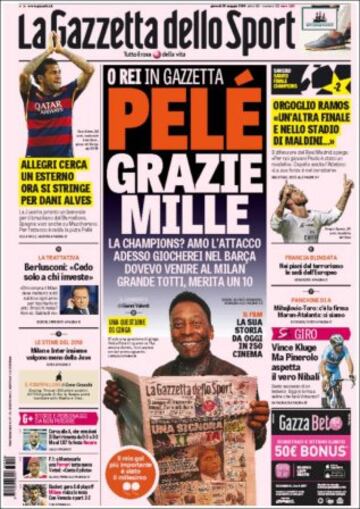 Portadas de la prensa mundial