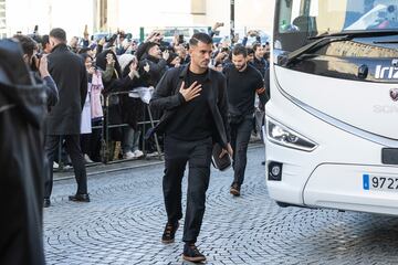 La llegada del Real Madrid a Leipzig