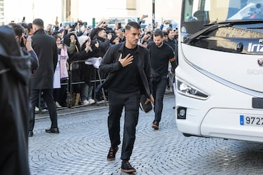 La llegada del Real Madrid a Leipzig