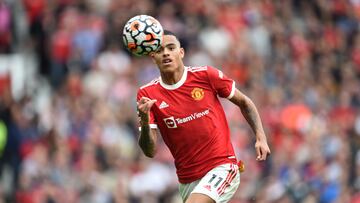 Manchester (United Kingdom).- (FILE) - A file photograph of Mason Greenwood of Manchester United in action during the English Premier League soccer match between Manchester United and Aston Villa in Manchester, Britain, 25 September 2021, re-issued 21 August 2023. "Manchester United and Mason Greenwood have "mutually agreed" for the player to leave Old Trafford", the club have announced on 21 August 2023. They have explained this agreement also in their statement as follows: "Based on the evidence available to us, we have concluded that the material posted online did not provide a full picture and that Mason did not commit the offences in respect of which he was originally charged. That said, as Mason publicly acknowledges today, he has made mistakes which he is taking responsibility for. All those involved, including Mason, recognise the difficulties with him recommencing his career at Manchester United." (Reino Unido) EFE/EPA/Peter Powell *** Local Caption *** 57193990
