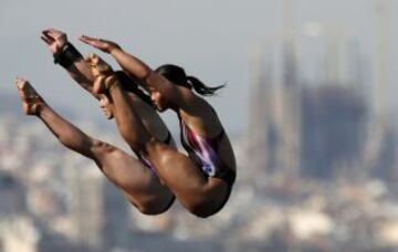 Rinong Pandelela Pamg y Leong Mun Yee, de Malasia.