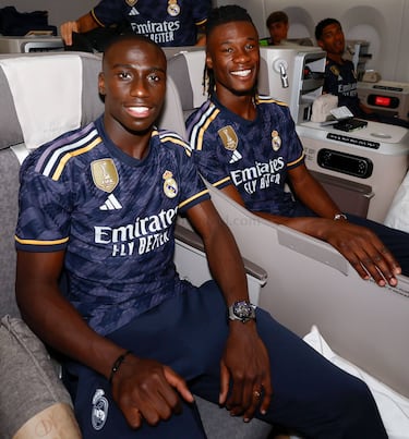 Presentacin de la nueva segunda equipacin del Real Madrid para la nueva temporada 2023-24.