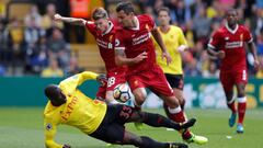 Watford equalise at the death against shaky Liverpool