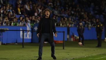 Imanol Idiakez, durante el partido ante el Tarazona.