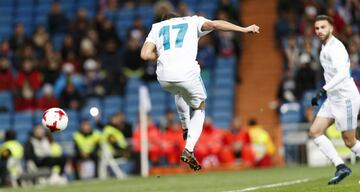 1-0. Lucas Vázquez marcó el primer gol.