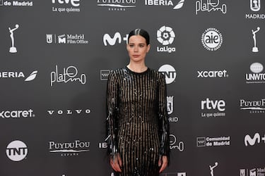Laia Costa posa a su llegada a la 10ª edición de los Premios Platino del cine Iberoamericano.
