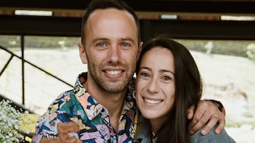Mariana Pajón y su esposo Vincent Pelluard.