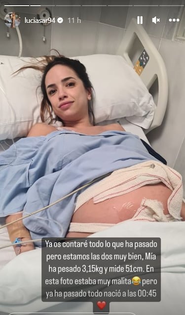 Nace la hija de Luca Snchez e Isaac Torres y este se entera por Instagram