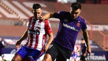 El VAR anuló polémicamente un gol del Toluca ante San Luis