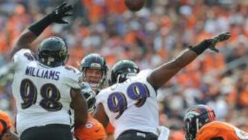 Peyton Manning pareció incómodo y falto de puntería durante todo el partido, pese a ello, los Broncos ganaron.