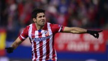 Diego Costa celebra uno de sus goles.