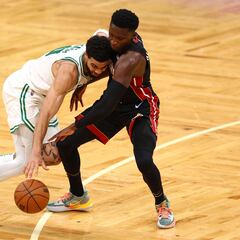 The Miami Heat and Boston Celtics fight for control in pivotal Game 5