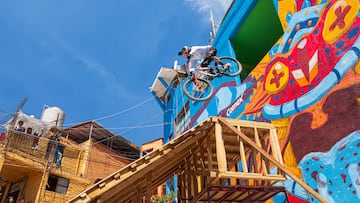 Martin Bzra performs during Red Bull Cerro Abajo at Guanajuato, M¨¦xico on March 25, 2023.
