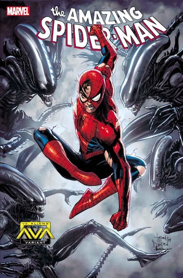 Spider-Man and Deadpool are joining forces against the Xenomorphs