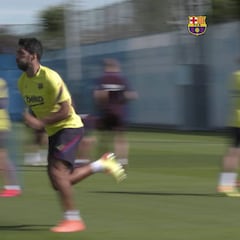 El Barcelona ultima sus entrenamientos antes de la vuelta