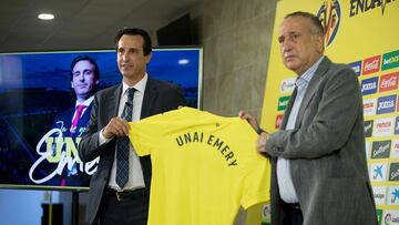 Unai Emery y Fernando Roig.