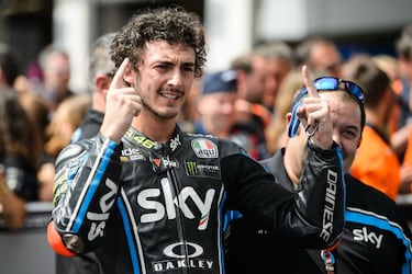 Dominador en Moto2 en 2018 con el Sky VR46, asciende a MotoGP de la mano del Pramac con la Ducati satélite en 2019 y en 2020 logra su primer podio en la máxima categoría. En 2021 pilotará la oficial de Ducati y compartirá box con Jack Miller.