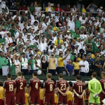 La afición argelina disfrutará por primera vez en su historia de un partido en un Mundial en octavos de final. Los cuartos serían la guinda del pastel.