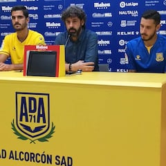 Samu Casado y Bernardo presentados con el Alcorcón