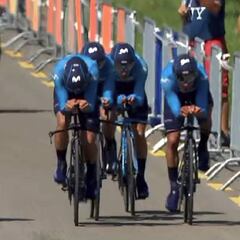 El BMC de Porte domina con el Movistar de Nairo y Landa a 33"