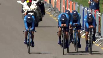 El BMC de Porte domina con el Movistar de Nairo y Landa a 33"