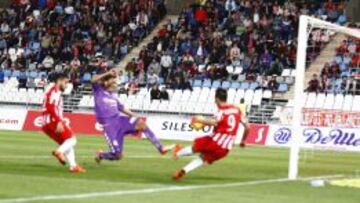 PARTIDO ALMERIA - VALLADOLID. gol del almeria