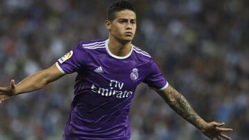 James, 9 meses sin ser titular en el Madrid 3 partidos seguidos