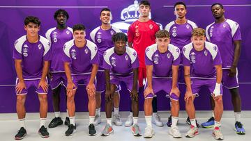 Los canteranos que han empezado la pretemporada con el primer equipo del Real Valladolid.